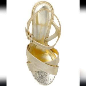 FERRAGAMO GOLD ‘Sonya’ heeled sandals